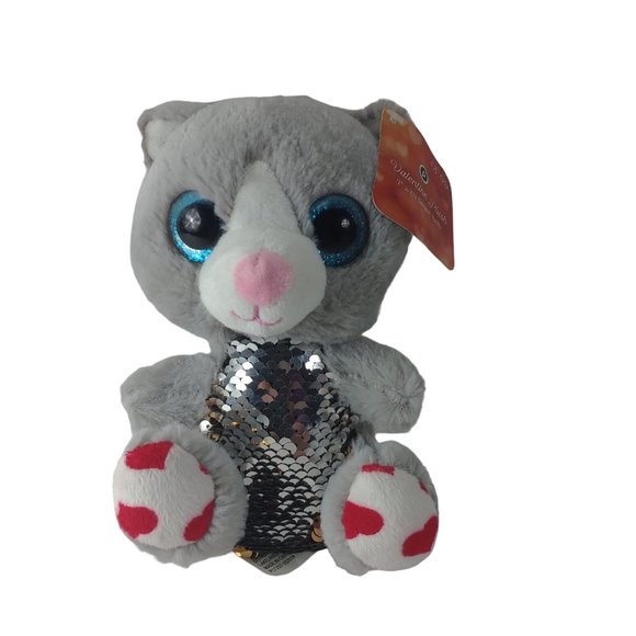 Publix Valentine's Bear W/Sequin Belly Plush 7" Stuffed Animal - Picture 2 of 7